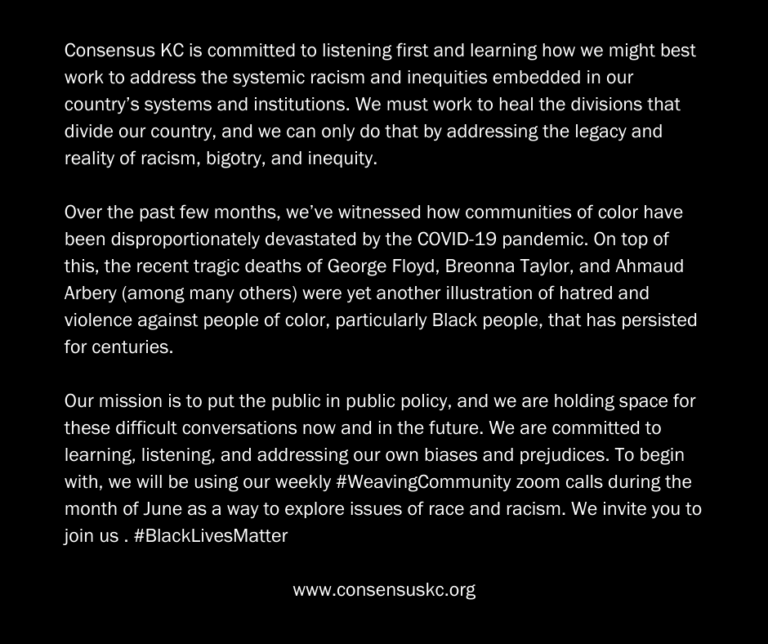 Message From Consensus KC